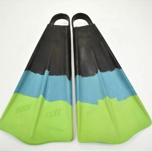 Voit Duck Feet Fins Custom Model Large Green Blue